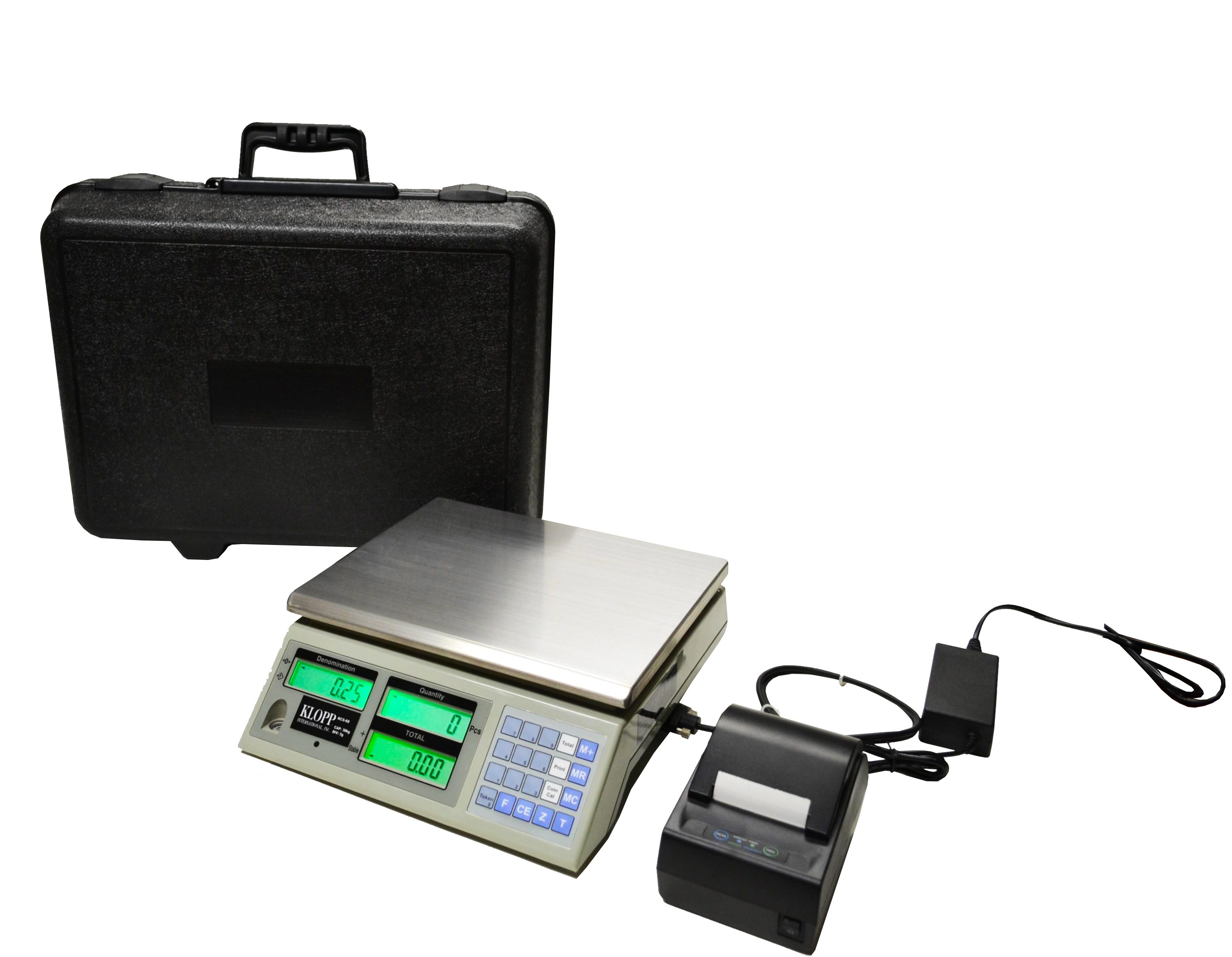 Portable Battery Operated Scales Weigh Coins Tokens Tickets — Klopp Coin